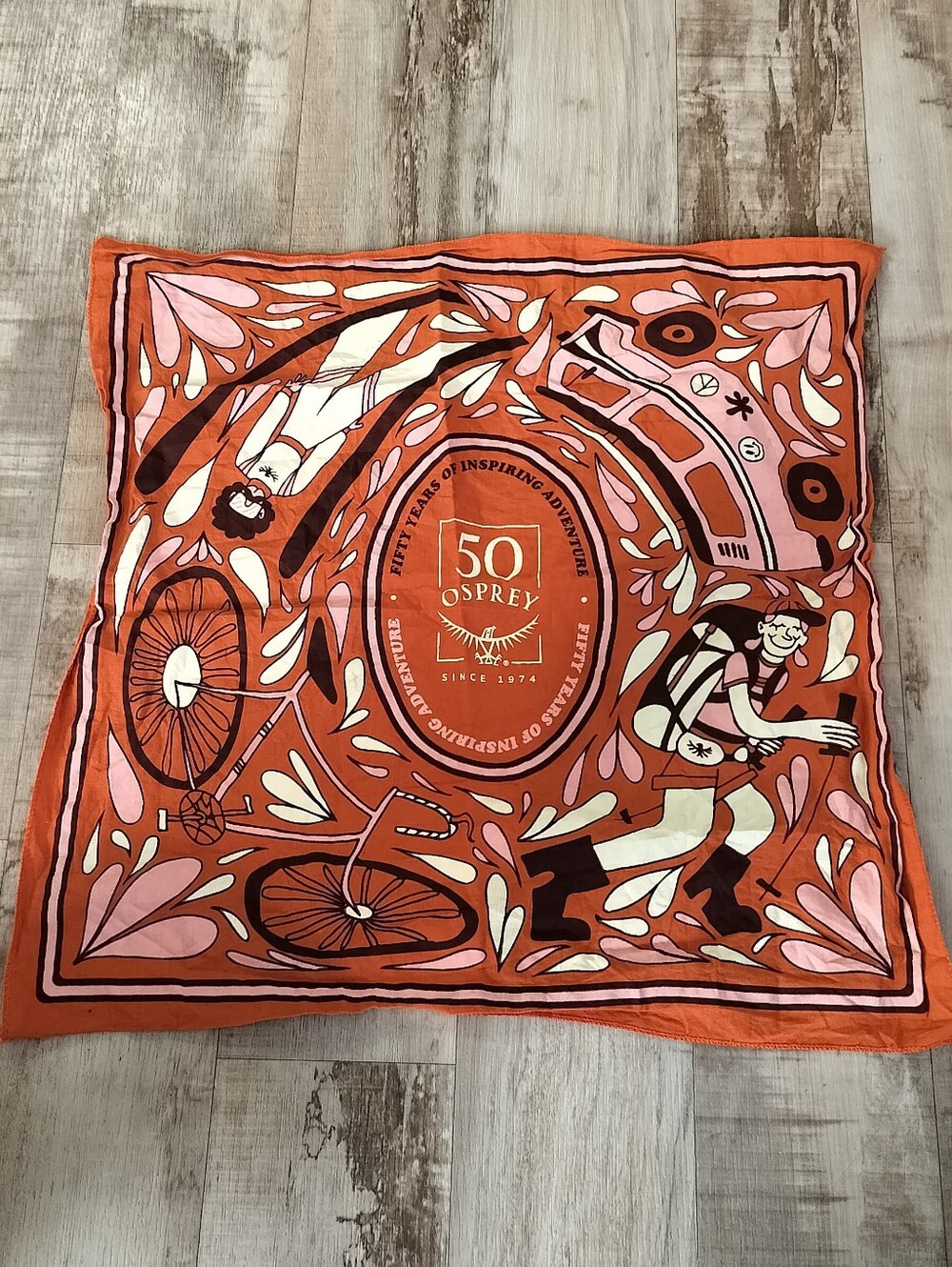 OSPREY Orange and Pink Anniversary Bandana